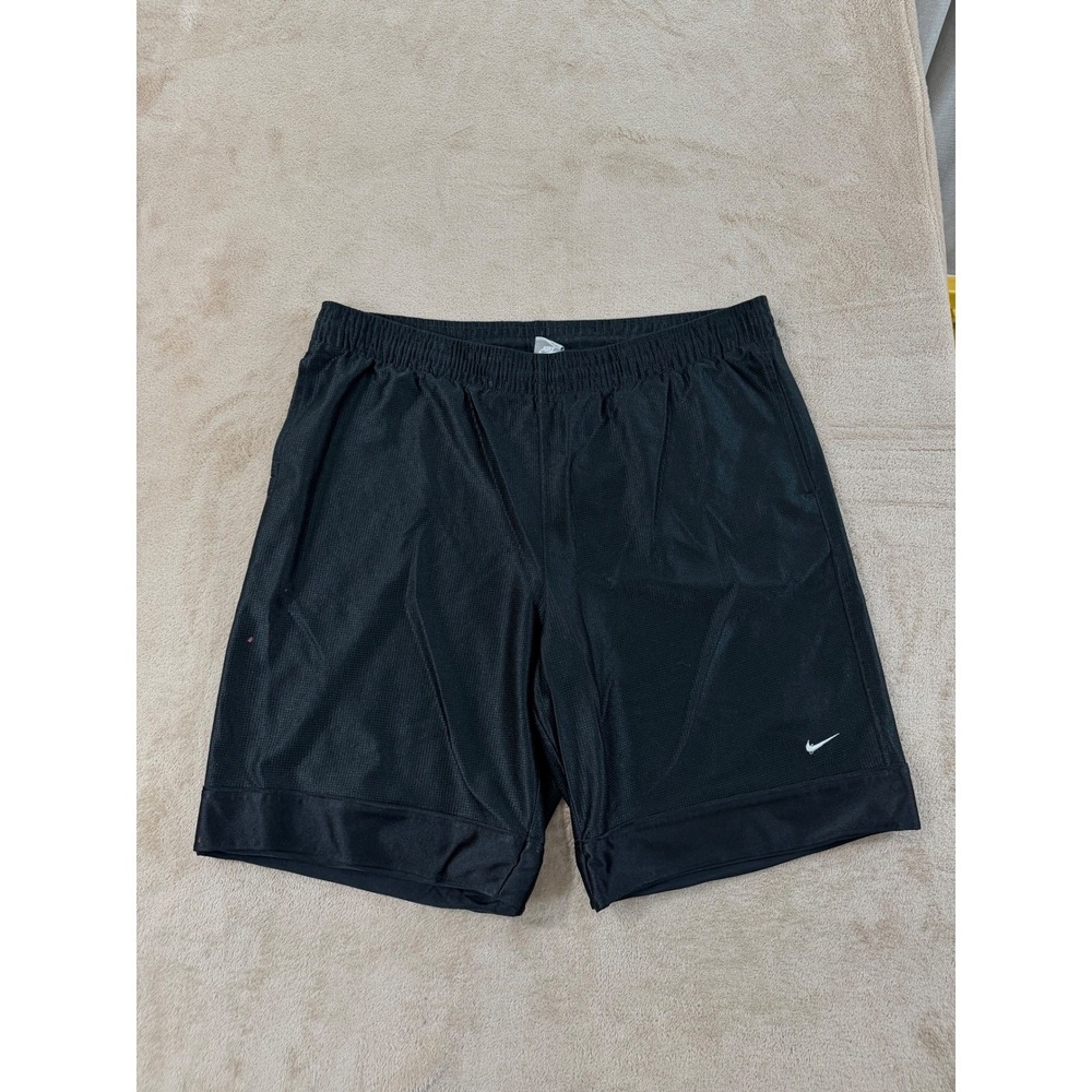 Vintage Y2K Nike Dazzle Basketball Shorts 10"Men Size XL Black‎ Mesh Athletic